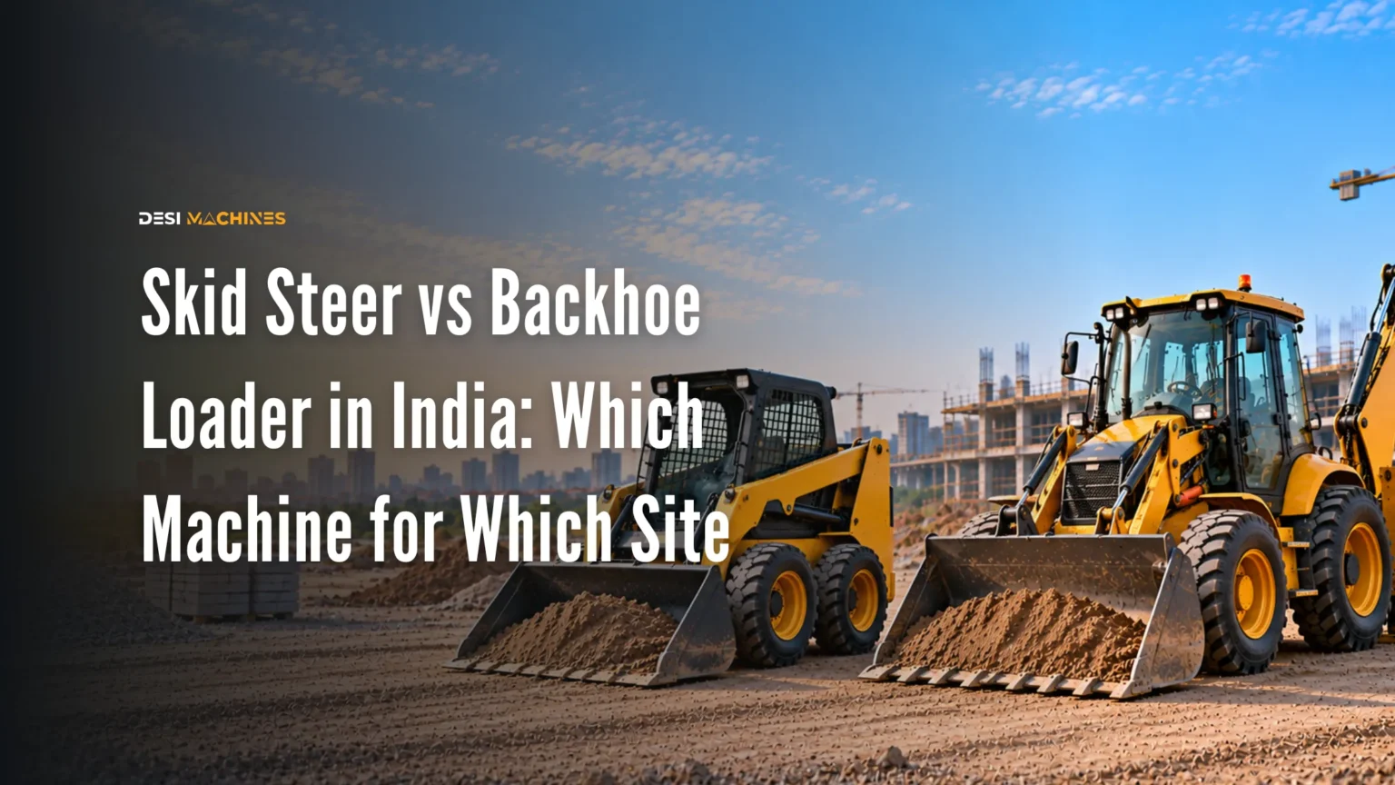 Skid Steer vs Backhoe Loader in India: Which Machine for Which Site