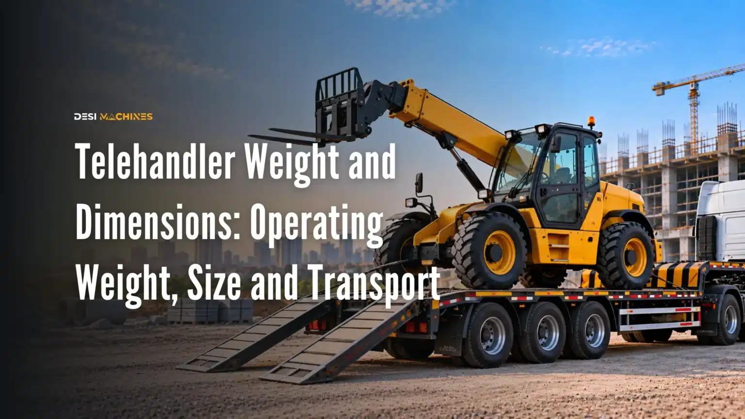 Telehandler Weight and Dimensions in India: Operating Weight, Size and Transport
