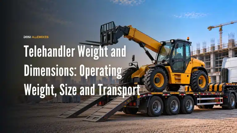 Telehandler Weight and Dimensions in India: Operating Weight, Size and Transport