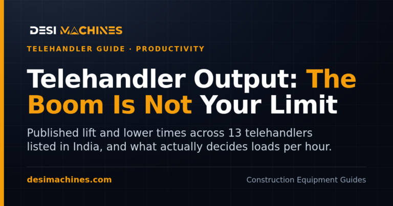 Telehandler Productivity in India: Lift Times, Cycles and Output per Hour