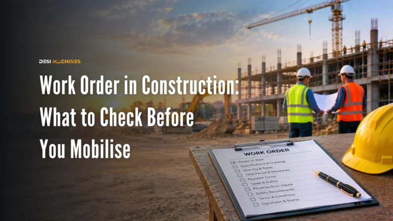 Work Order in Construction: What to Check Before You Mobilise