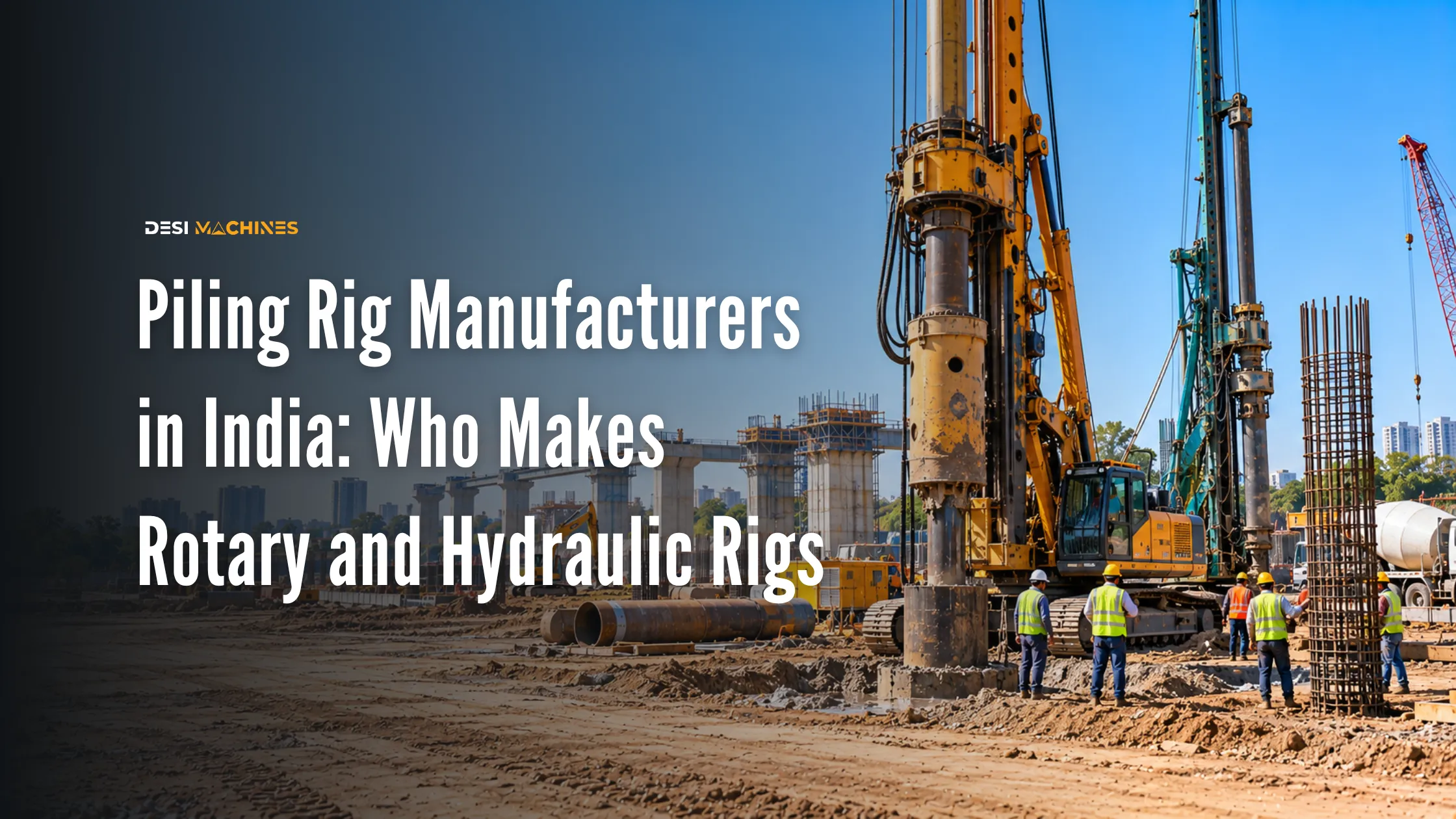 Piling Rig Manufacturers in India: Who Makes Rotary and Hydraulic Rigs