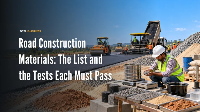 Road Construction Materials in India: The List and the Tests Each Must Pass