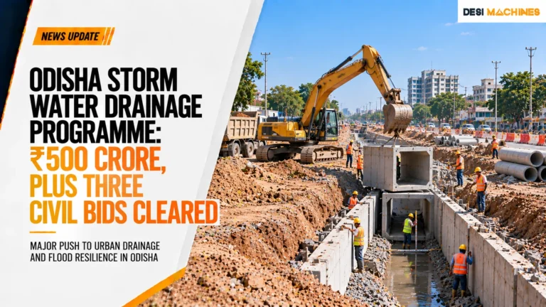 Odisha Storm Water Drainage Programme: Rs 500 Crore, Plus Three Civil Bids Cleared