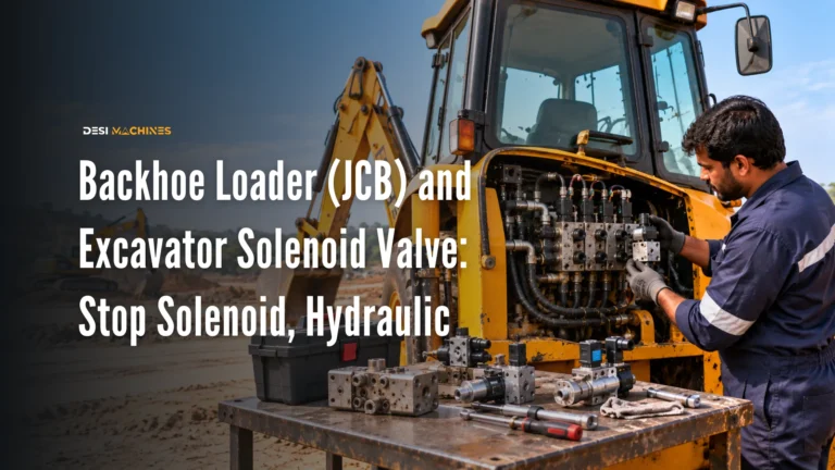 Backhoe Loader (JCB) and Excavator Solenoid Valve: Stop Solenoid, Hydraulic Valves and Failure Signs