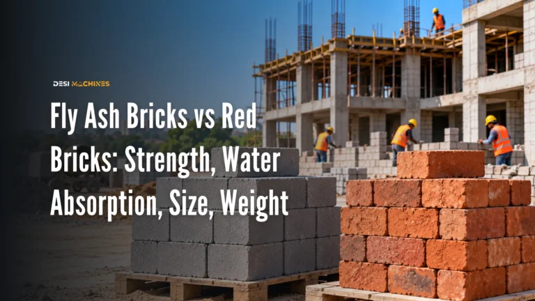 Fly Ash Bricks vs Red Bricks: Strength, Water Absorption, Size, Weight and Which to Use