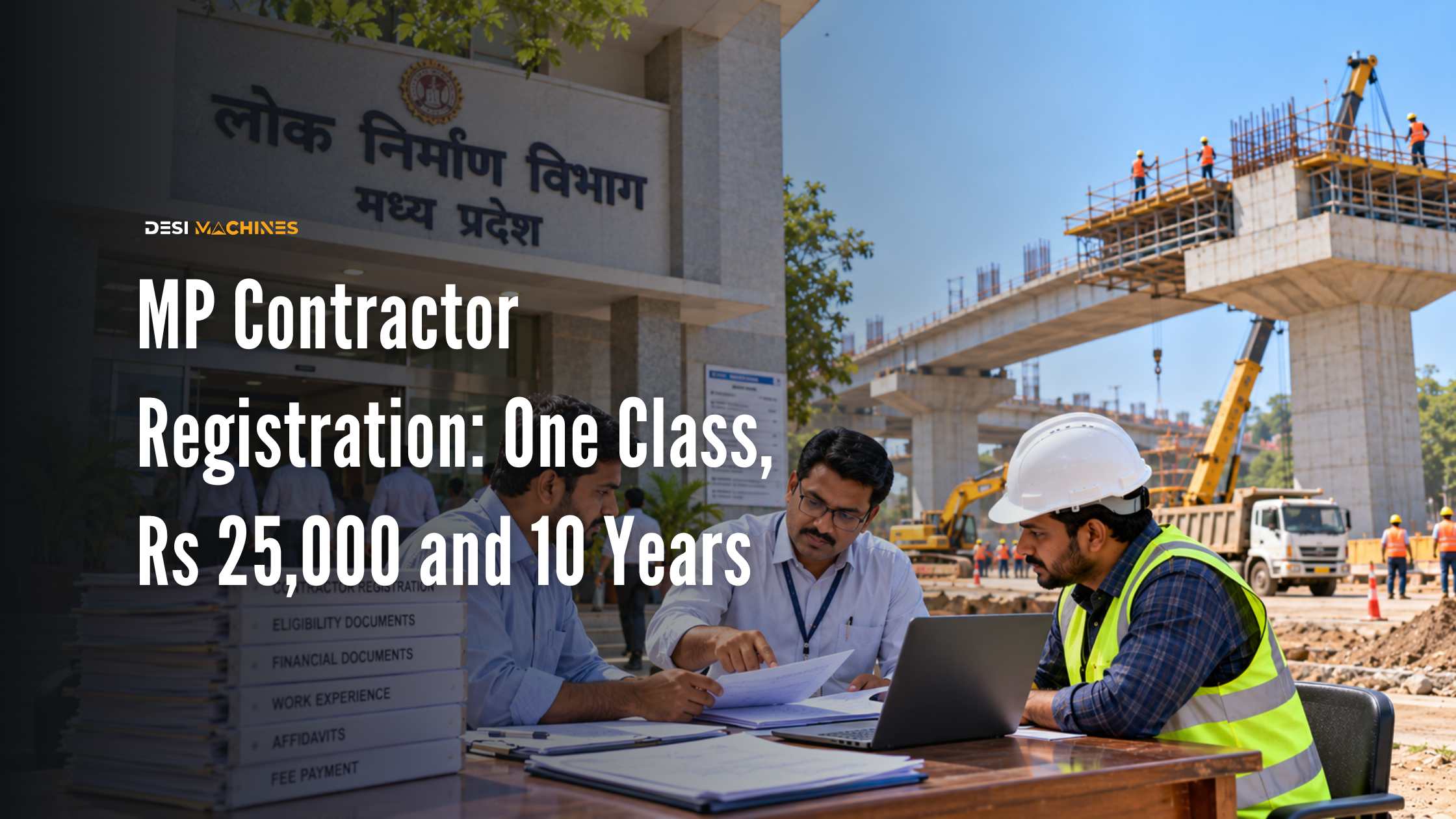 MP Contractor Registration: One Class, Rs 25,000 and 10 Years