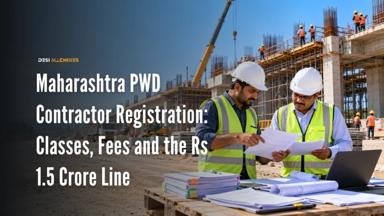 Maharashtra PWD Contractor Registration: Classes, Fees and the Rs 1.5 Crore Line