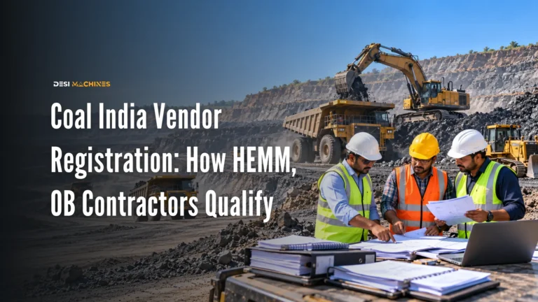 Coal India Vendor Registration: How HEMM and OB Contractors Qualify