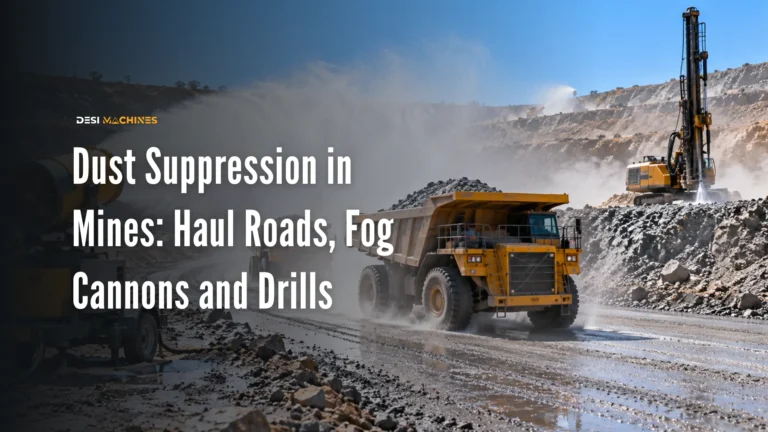 Dust Suppression in Mines: Haul Roads, Fog Cannons and Drills