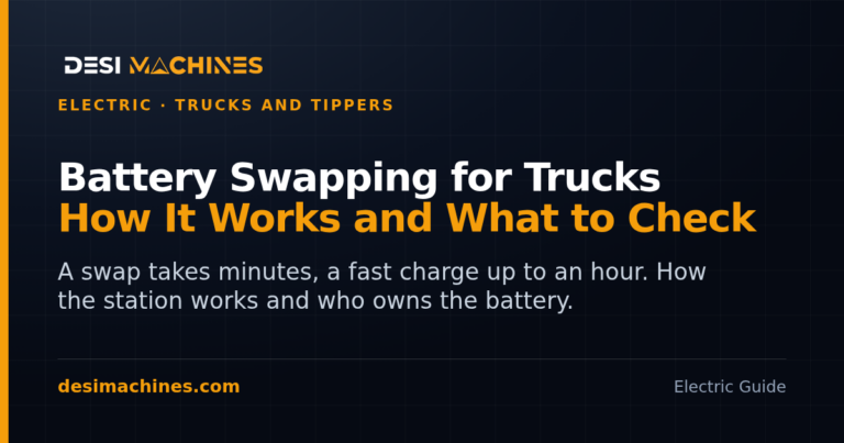 Battery Swapping for Electric Trucks and Tippers: How It Works and What to Check