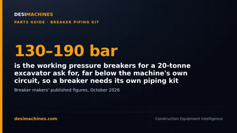Hydraulic Breaker Piping Kit for Backhoe Loaders (JCB) and Excavators: Parts, Types and Fitment