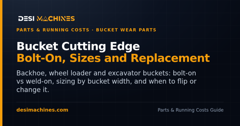 Bucket Cutting Edge for Backhoe Loader (JCB), Wheel Loader and Excavator: Bolt-On vs Weld-On, Sizes and Replacement