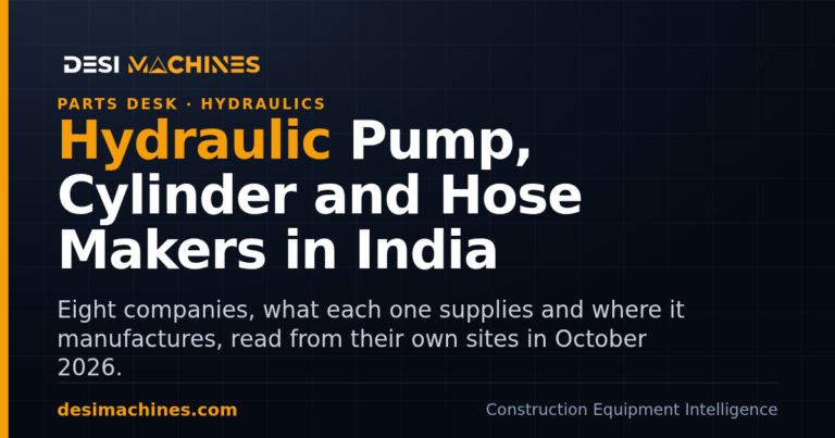Hydraulic pump, cylinder and hose manufacturers in India