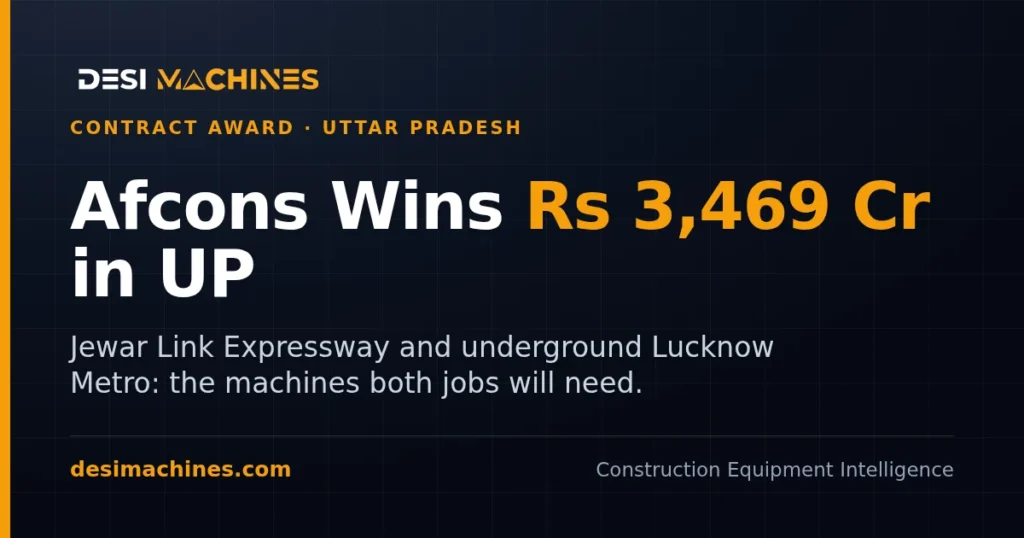 Afcons Wins Rs 3,469 Crore for Jewar Link Expressway and Lucknow Metro Underground