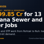 DesiMachines card: Rs 399.85 crore for 13 Haryana sewer and water jobs