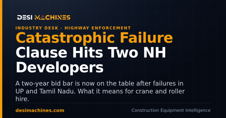 Catastrophic Failure Clause: Ministry Moves Against Two Highway Developers