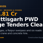 DesiMachines card: Chhattisgarh PWD clears Rs 243.81 crore tenders for 11 river bridges, a Raipur overpass and six roads