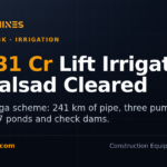 DesiMachines card: Rs 1,331 crore Daman-Ganga lift irrigation project cleared for Valsad, Gujarat