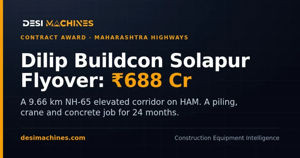 Dilip Buildcon Solapur Elevated Corridor: Rs 688 Crore NHAI Award