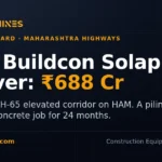 DesiMachines card: Dilip Buildcon wins Rs 688 crore Solapur NH-65 elevated corridor, a piling, crane and concrete job