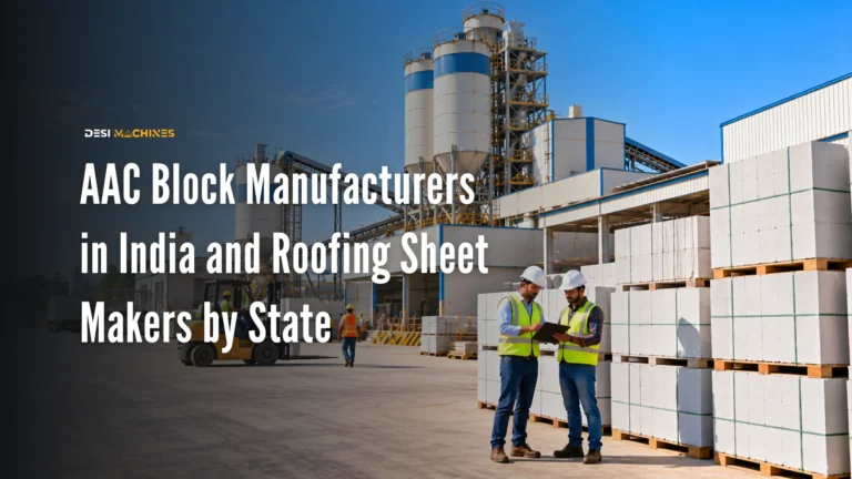 AAC Block Manufacturers in India and Roofing Sheet Makers by State