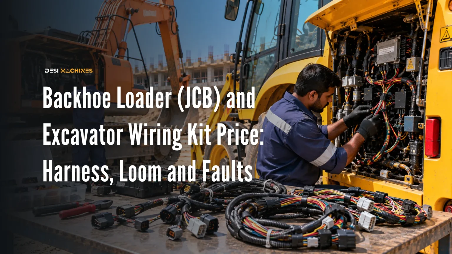 Backhoe Loader (JCB) and Excavator Wiring Kit Price: Harness, Loom and Faults