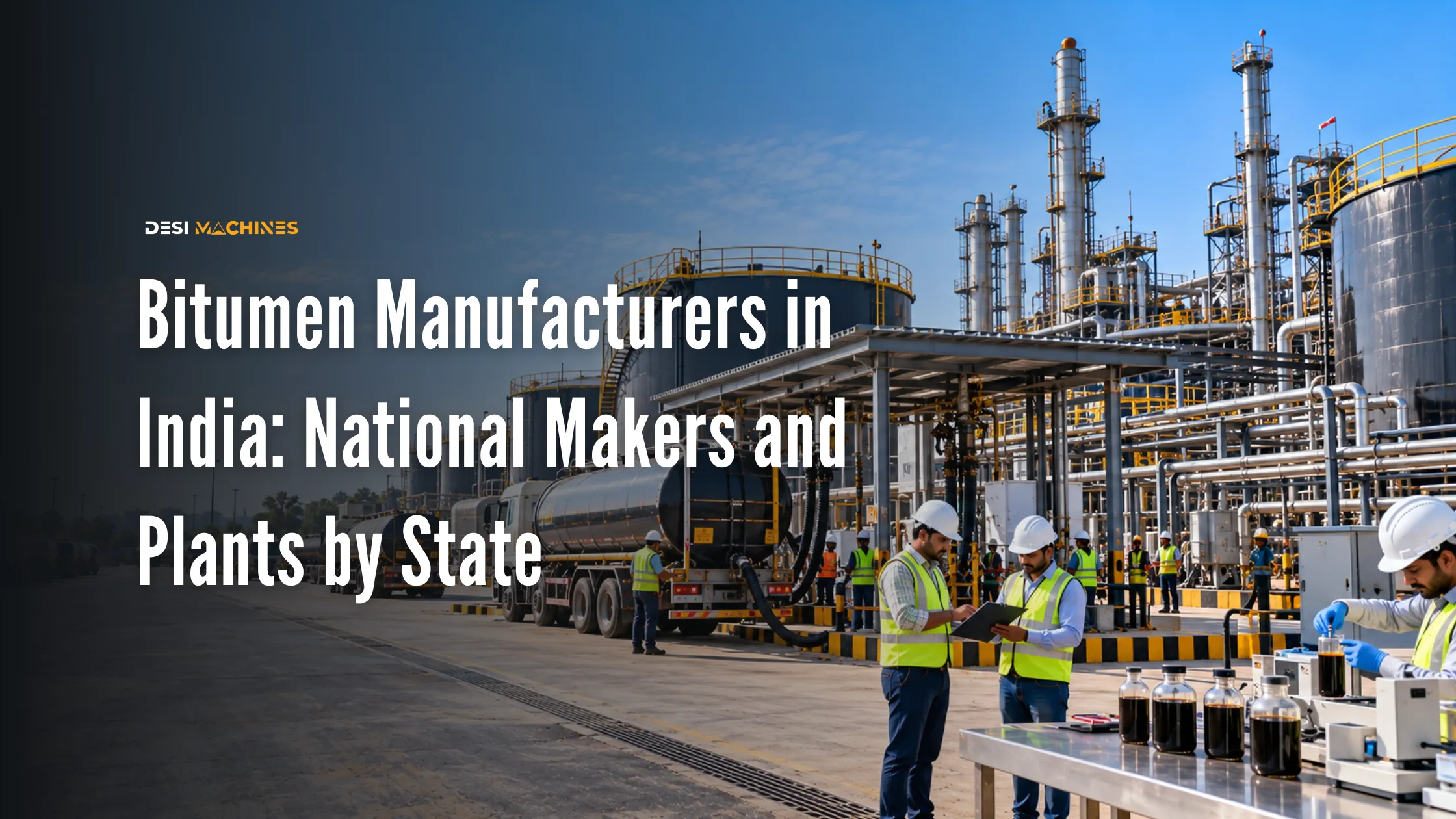 Bitumen Manufacturers in India: National Makers and Plants by State