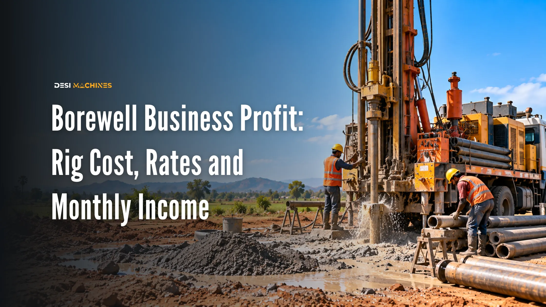 Borewell Business Profit: Rig Cost, Rates and Monthly Income
