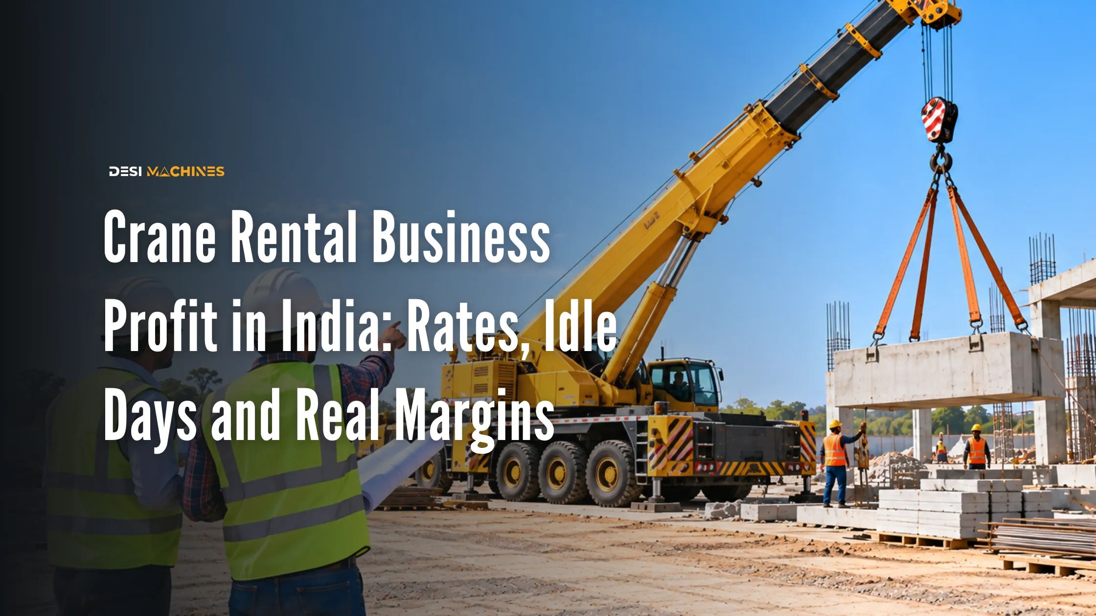 Crane Rental Business Profit in India: Rates, Idle Days and Real Margins
