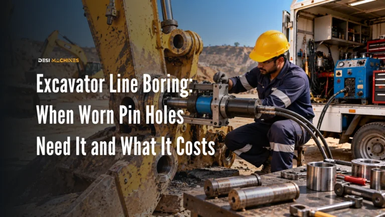Excavator Line Boring: When Worn Pin Holes Need It and What It Costs