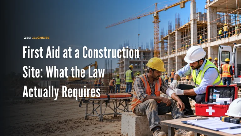 First Aid at a Construction Site: What the Law Actually Requires
