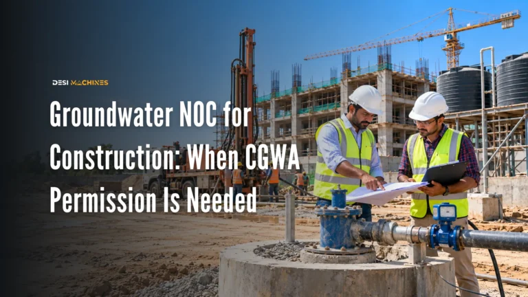 Groundwater NOC for Construction: When CGWA Permission Is Needed