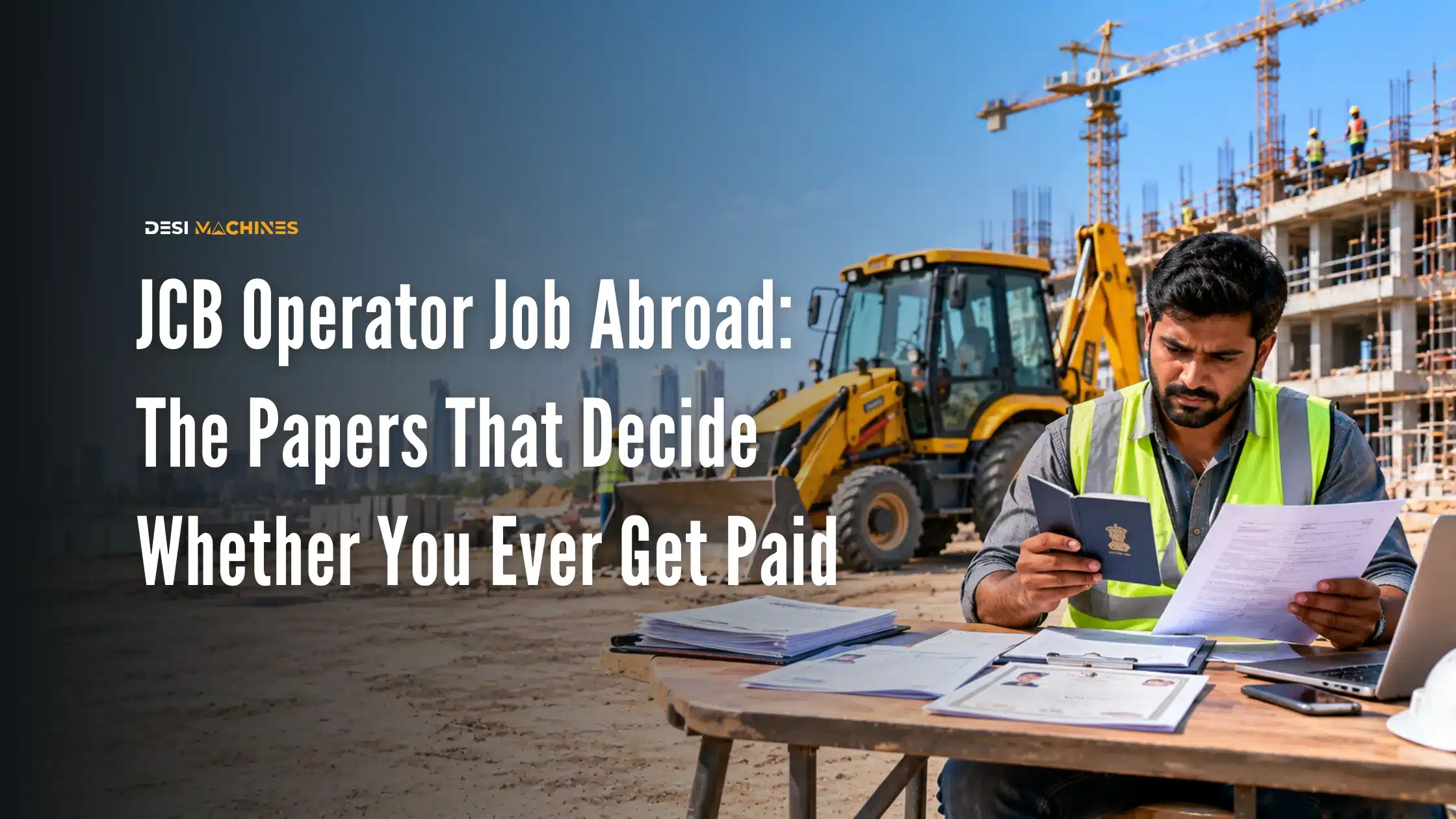 JCB Operator Job Abroad: The Papers That Decide Whether You Ever Get Paid