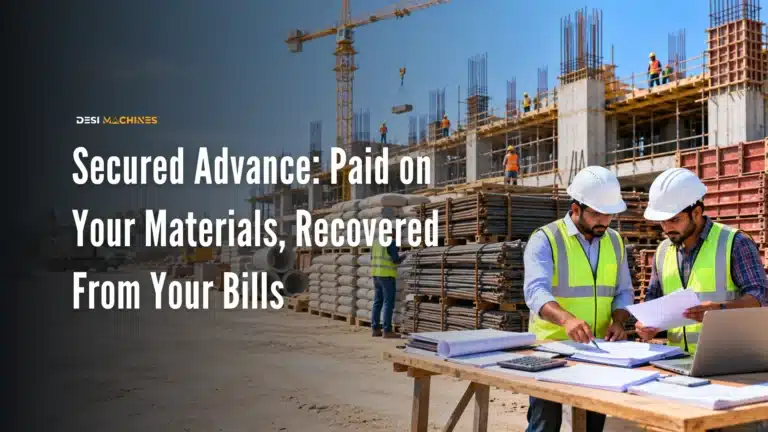 Secured Advance in Construction: Paid on Your Materials, Recovered From Your Bills