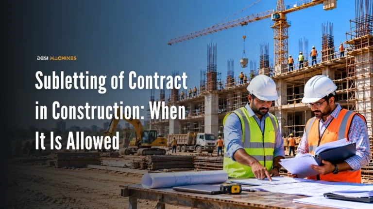 Subletting of Contract in Construction: When It Is Allowed