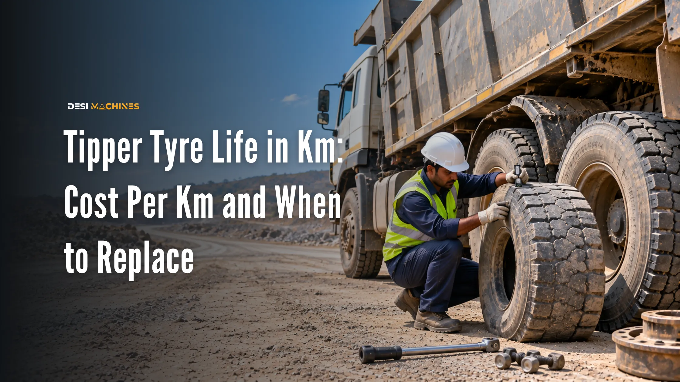 Tipper Tyre Life in Km: Cost Per Km and When to Replace