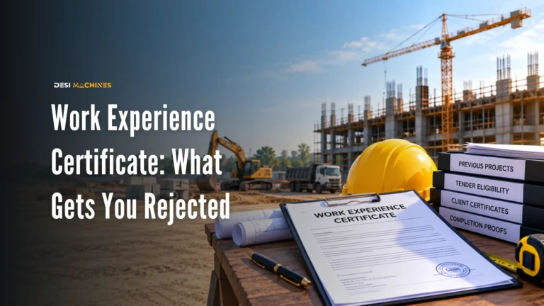 Work Experience Certificate for Tender Eligibility: What Gets You Rejected
