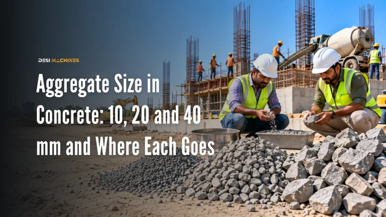 Aggregate Size in Concrete: 10, 20 and 40 mm and Where Each Goes