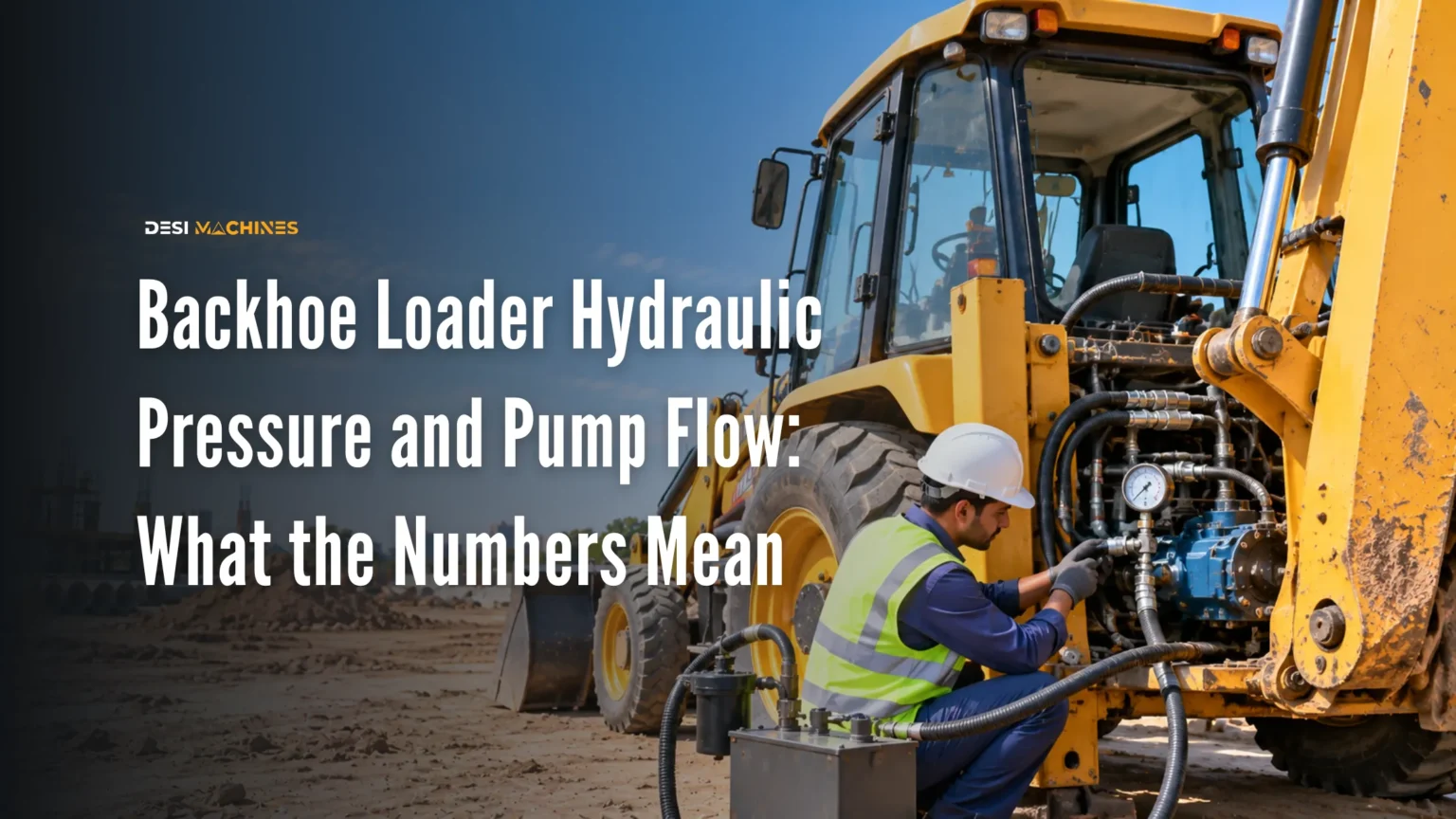 Backhoe Loader Hydraulic Pressure and Pump Flow in India: What the Numbers Mean