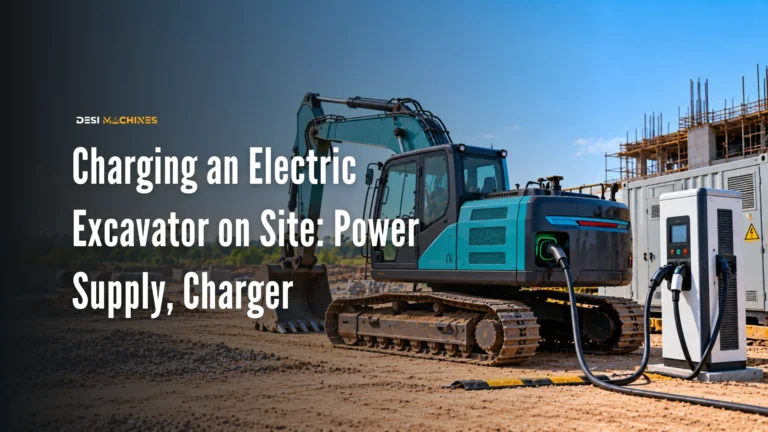 Charging an Electric Excavator on Site: Power Supply, Chargers and Charging Time