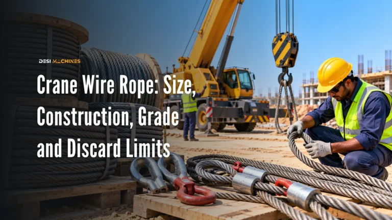 Crane Wire Rope Specification: Size, Construction, Grade and Discard Limits