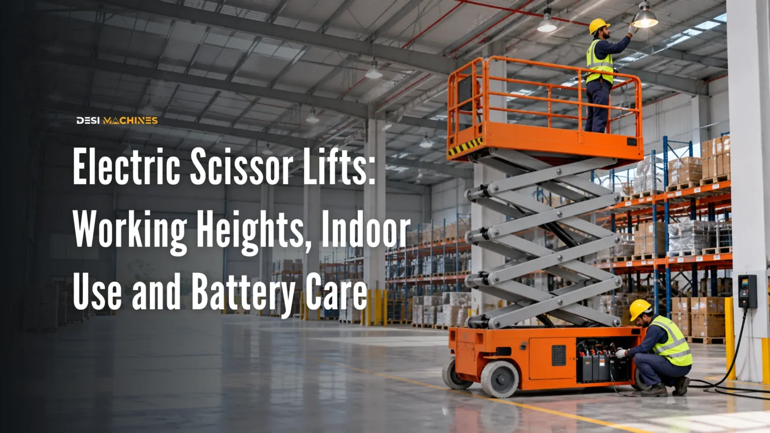 Electric Scissor Lifts in India: Working Heights, Indoor Use and Battery Care