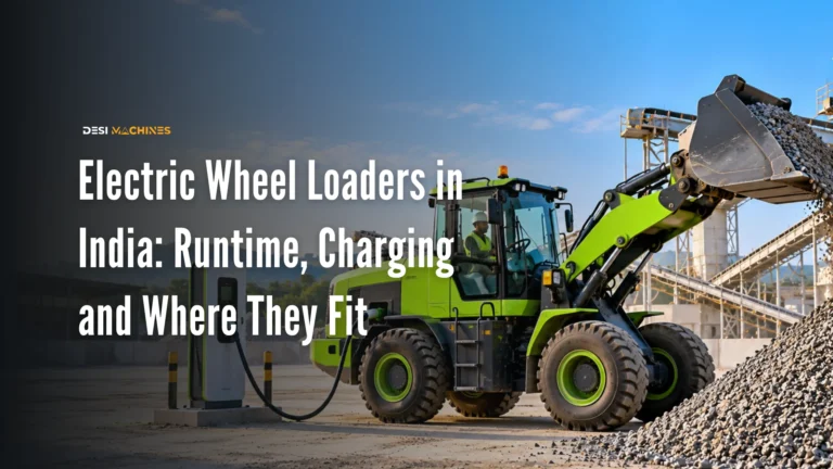 Electric Wheel Loaders in India: Runtime, Charging and Where They Fit