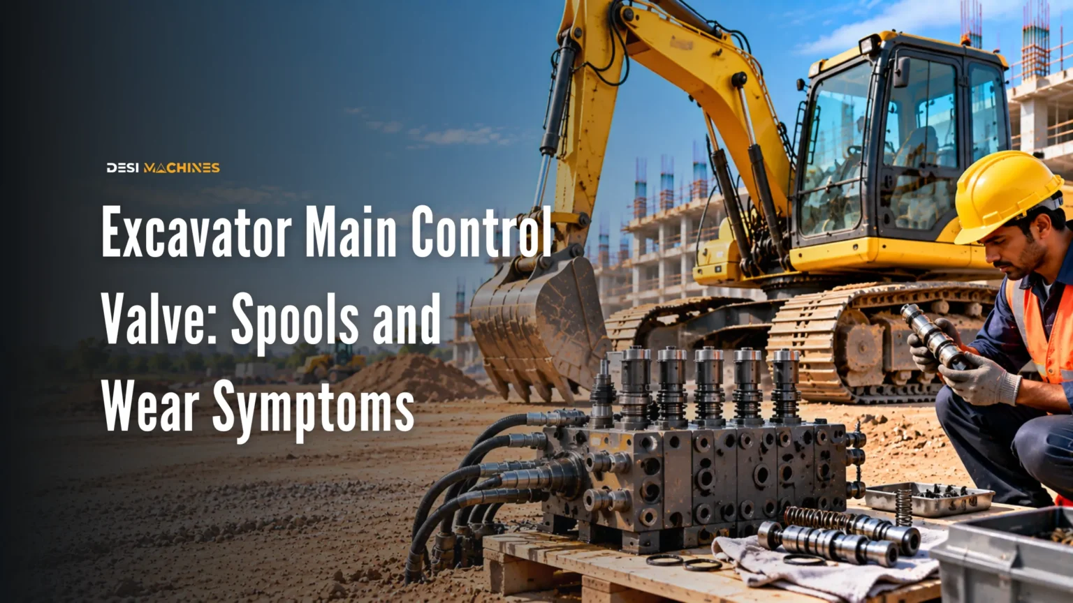 Excavator Main Control Valve: How It Works, Spools and Wear Symptoms