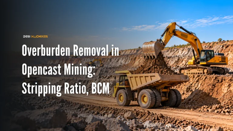Overburden Removal in Opencast Mining: Stripping Ratio, BCM and Machines