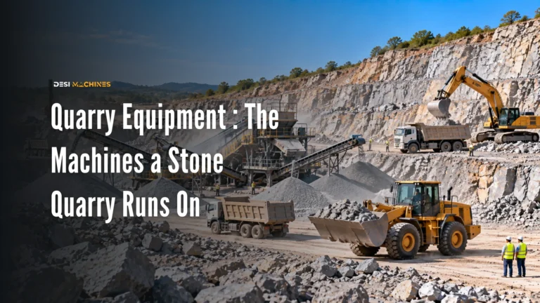 Quarry Equipment in India: The Machines a Stone Quarry Runs On