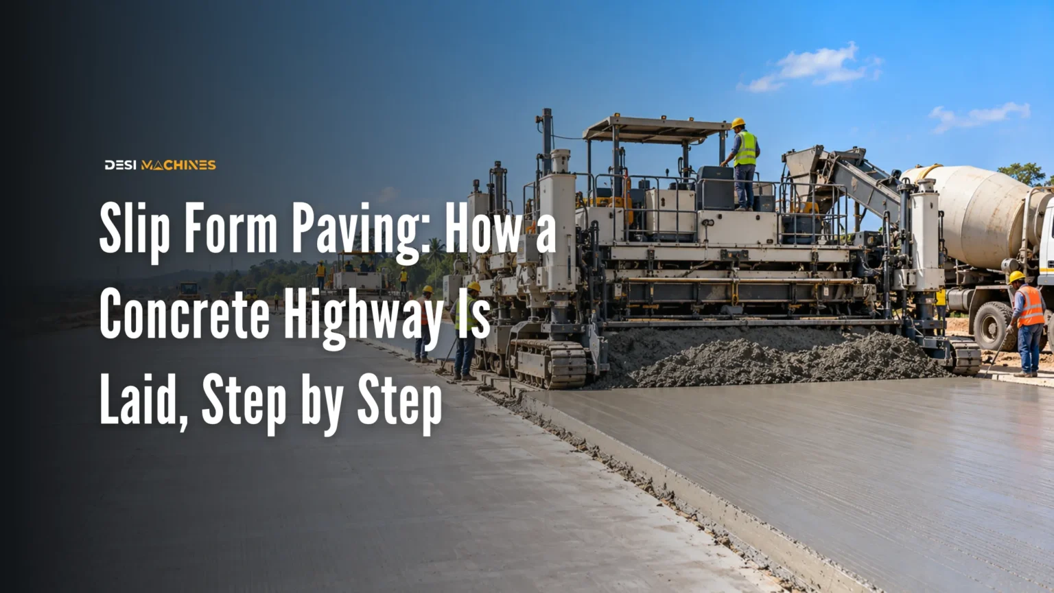 Slip Form Paving: How a Concrete Highway Is Laid, Step by Step