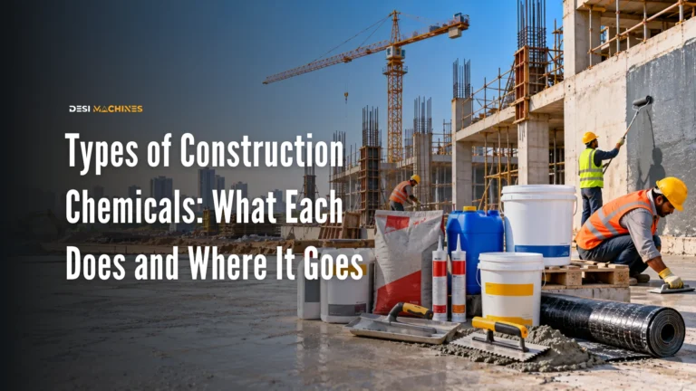 Types of Construction Chemicals: What Each Does and Where It Goes on Site