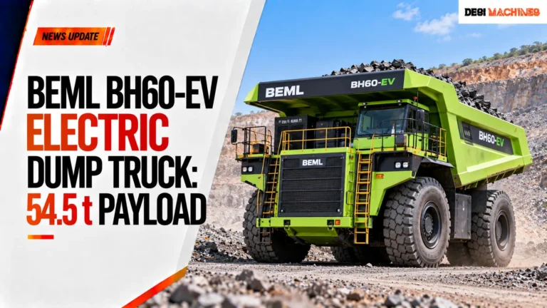 BEML BH60-EV Electric Dump Truck: 54.5 t Payload